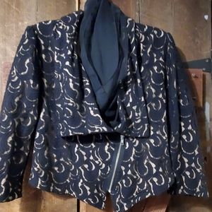 Moto style Vivienne Tam lace jacket